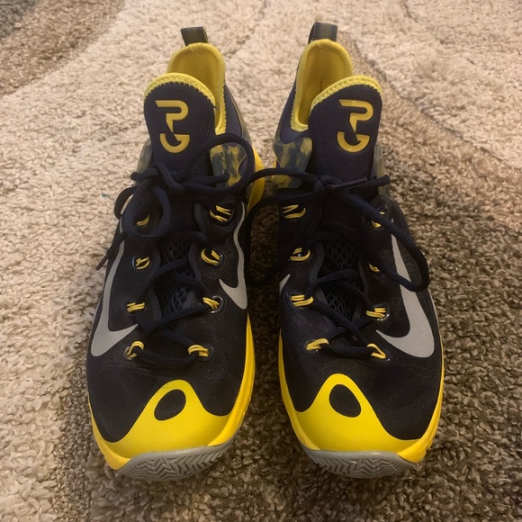 paul george yellow nike shoes